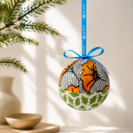 Cargar imagen en el visor de la galería, Bola Navidad Rosa Woven