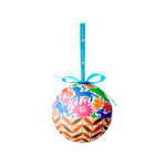 Cargar imagen en el visor de la galería, Bola Navidad Azul Woven