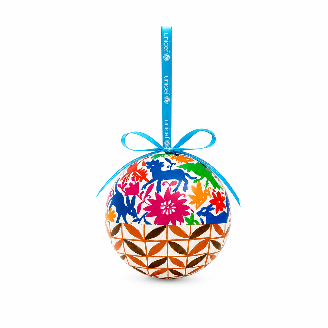 Bola Navidad Azul Woven