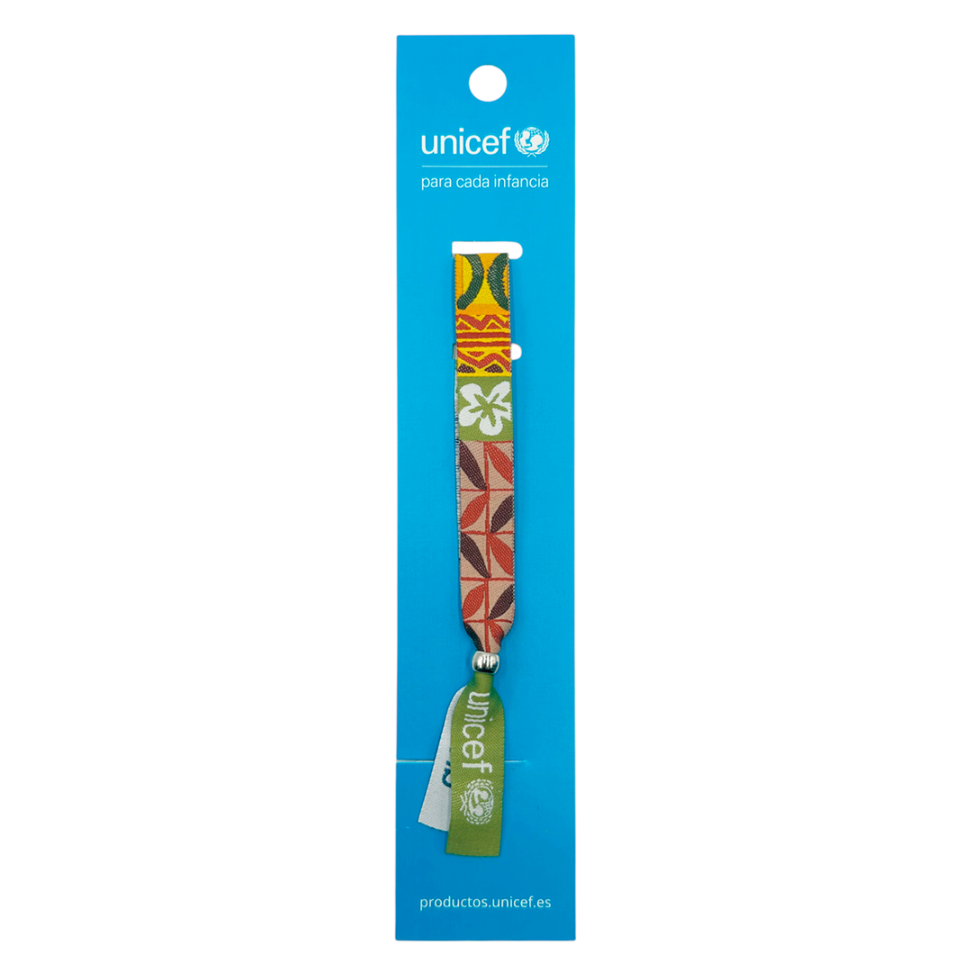 Pulsera Bordada Woven Azul